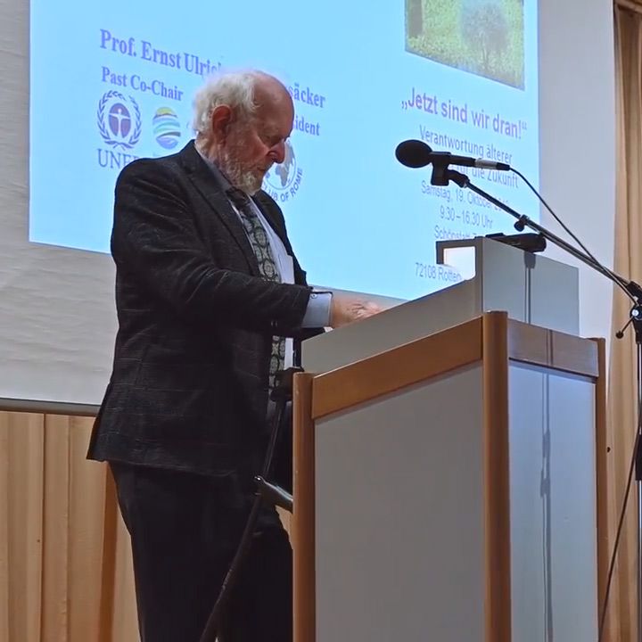 Vortrag von Prof. Dr. Ernst Ulrich von Weizsäcker am 19.10.2019